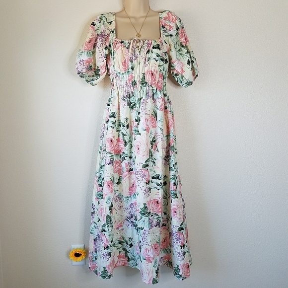 Faithfull the Brand Maurelle Linen Dress - Picture 1 of 11